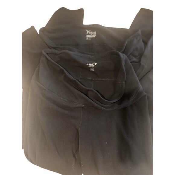 Old Navy Active black leggings Various types size Large LOT of 7 AS IS - Picture 3 of 7